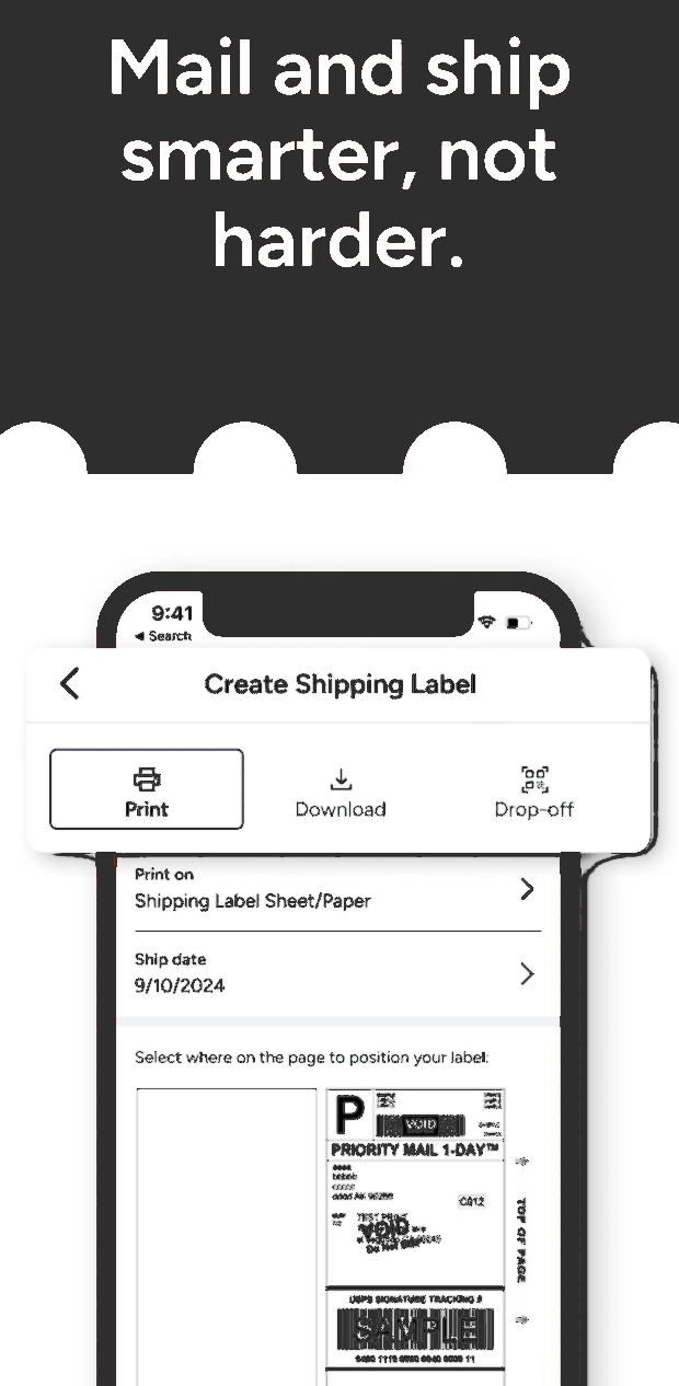 Stamps.com Android app screenshot